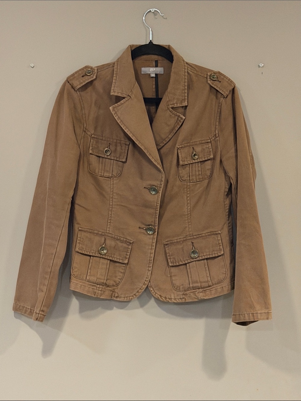 Casual Women's Tan Utility Jacket